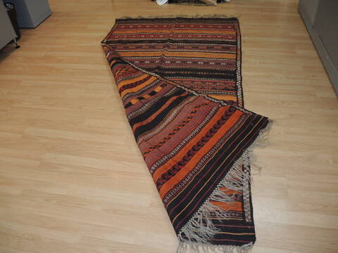 Kilim Brown Hand Knotted 42 X 79 Area Rug 100-137240 Image 6