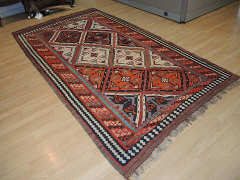 Kilim Red Hand Knotted 53 X 96 Area Rug 100-137241 Image 2