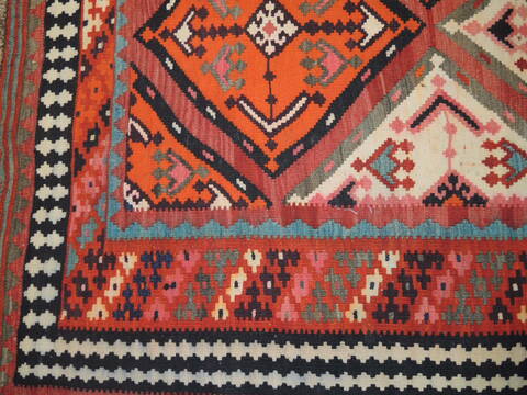 Kilim Red Hand Knotted 53 X 96 Area Rug 100-137241 Image 6