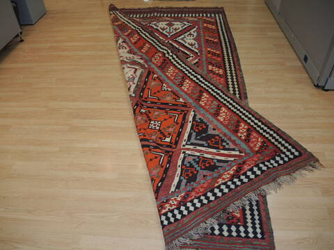 Kilim Red Hand Knotted 53 X 96 Area Rug 100-137241 Image 7