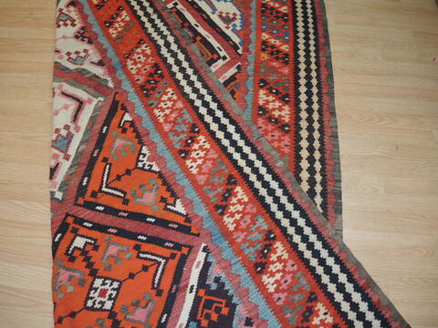 Kilim Red Hand Knotted 53 X 96 Area Rug 100-137241 Image 8