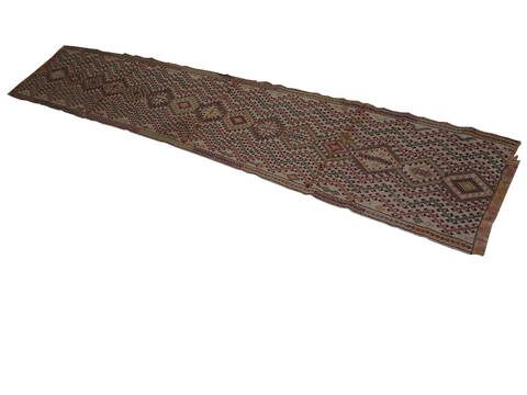 Baluch Grey Runner Hand Knotted 21 X 92 Area Rug 100-137270 Image 3