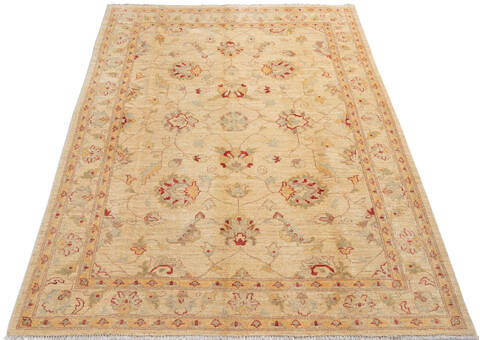Chobi Beige Hand Knotted 411 X 62 Area Rug 700-137371 Image 1