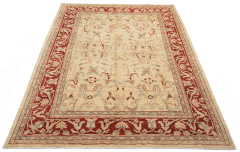 Chobi Beige Hand Knotted 55 X 86 Area Rug 700-137376 Image 1