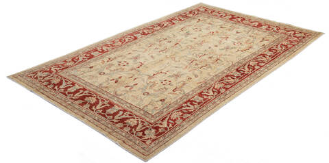 Chobi Beige Hand Knotted 55 X 86 Area Rug 700-137376 Image 4