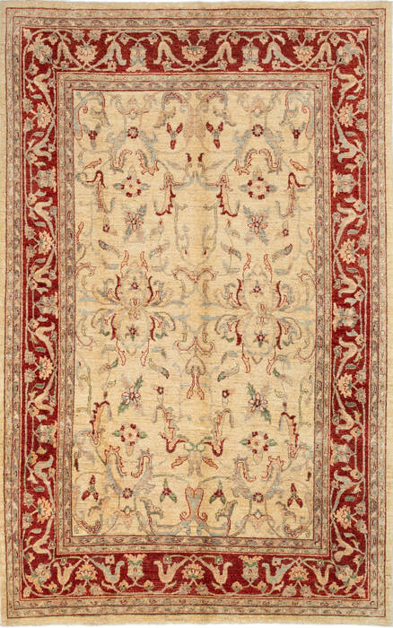 Chobi Beige Hand Knotted 55 X 86 Area Rug 700-137376 Image 0