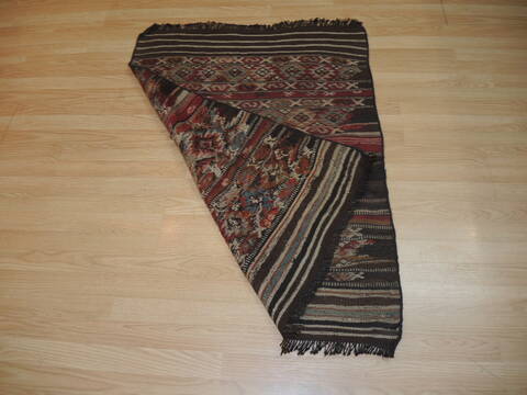 Kilim Brown Hand Knotted 33 X 311 Area Rug 100-137385 Image 2