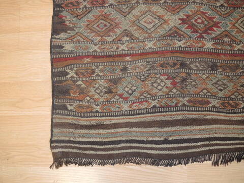 Kilim Brown Hand Knotted 33 X 311 Area Rug 100-137385 Image 5