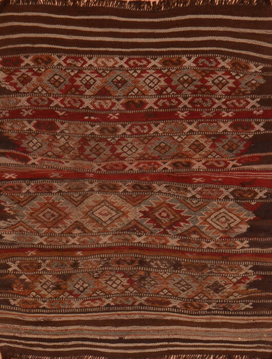 Kilim Brown Hand Knotted 33 X 311 Area Rug 100-137385 Image 0