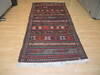 Kilim Red Runner Hand Knotted 94 X 42  Area Rug 100-137390 Thumb 1