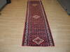 Hamedan Red Runner Hand Knotted 26 X 90  Area Rug 100-137392 Thumb 1