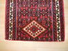 Hamedan Red Runner Hand Knotted 26 X 90  Area Rug 100-137392 Thumb 3