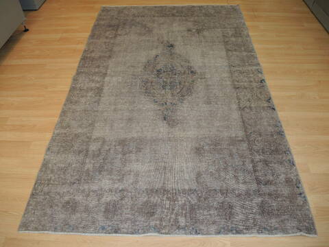 Overdyed Grey Hand Knotted 48 X 76 Area Rug 100-137396 Image 1