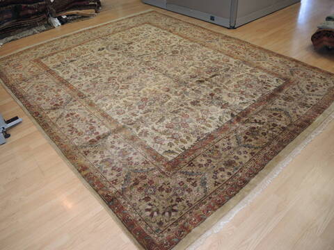 Jaipur Beige Hand Knotted 81 X 102 Area Rug 902-137398 Image 3