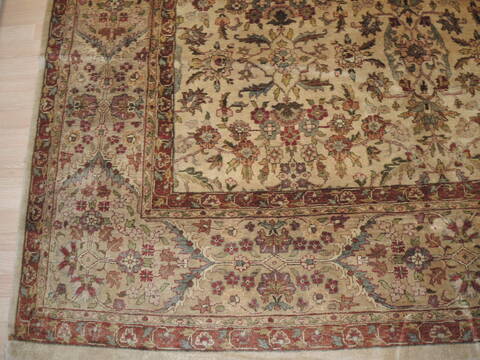 Jaipur Beige Hand Knotted 81 X 102 Area Rug 902-137398 Image 8
