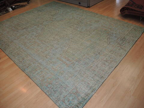 Oushak Blue Hand Knotted 710 X 102 Area Rug 902-137399 Image 1