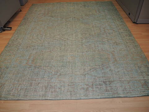 Oushak Blue Hand Knotted 710 X 102 Area Rug 902-137399 Image 2