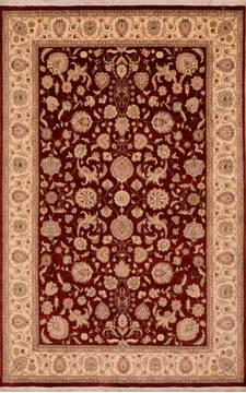 Pak-Persian Beige Machine Printed 6'11" X 9'3"  Area Rug 100-137403