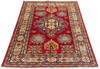 Kazak Red Hand Knotted 310 X 55  Area Rug 700-137428 Thumb 1