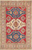 Kazak Red Hand Knotted 69 X 104  Area Rug 700-137437 Thumb 0