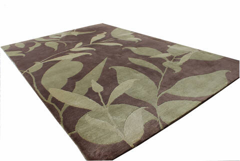 Tibetan Brown Hand Knotted 49 X 69 Area Rug 902-137439 Image 2