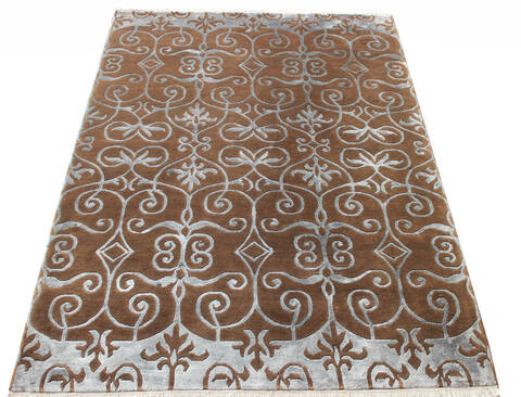 Tibetan Brown Hand Knotted 59 X 81 Area Rug 902-137451 Image 1