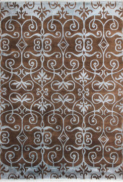 Tibetan Brown Hand Knotted 5'9" X 8'1"  Area Rug 902-137451