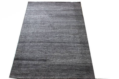 Modern Black Hand Knotted 50 X 80 Area Rug 902-137476 Image 1