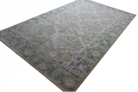 Modern Beige Hand Knotted 50 X 80 Area Rug 902-137477 Image 1