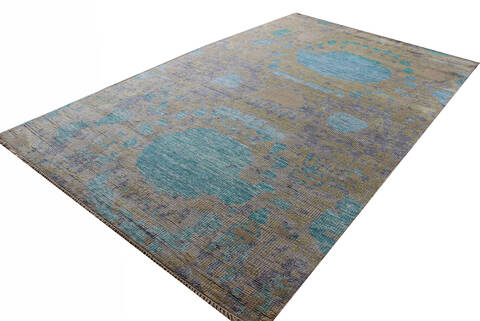 Modern Multicolor Hand Knotted 50 X 80 Area Rug 902-137478 Image 2
