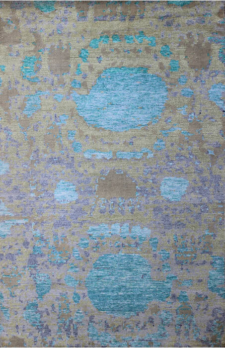 Modern Multicolor Hand Knotted 50 X 80 Area Rug 902-137478 Image 0