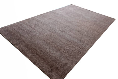Modern Brown Hand Knotted 50 X 80 Area Rug 902-137479 Image 1