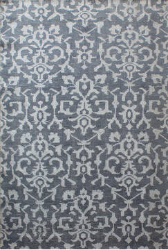 Modern Grey Hand Knotted 4'6" X 6'6"  Area Rug 902-137482