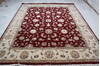 Jaipur Red Hand Knotted 81 X 100  Area Rug 905-137483 Thumb 1