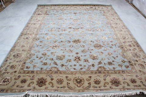 Jaipur Blue Hand Knotted 80 X 105 Area Rug 905-137485 Image 1