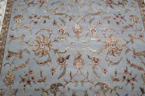 Jaipur Blue Hand Knotted 81 X 101 Area Rug 905-137486 Image 4