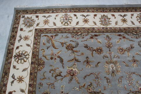 Jaipur Blue Hand Knotted 81 X 101 Area Rug 905-137486 Image 5