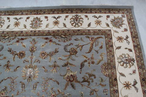 Jaipur Blue Hand Knotted 81 X 101 Area Rug 905-137486 Image 6