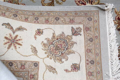 Jaipur Blue Hand Knotted 81 X 101 Area Rug 905-137486 Image 8
