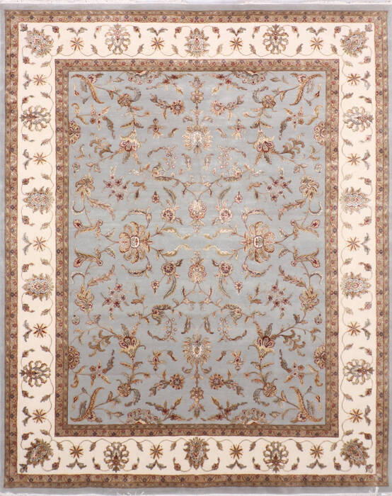 Jaipur Blue Hand Knotted 81 X 101 Area Rug 905-137486 Image 0