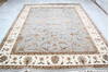 Jaipur Blue Hand Knotted 81 X 101 Area Rug 905-137486 Thumb 1