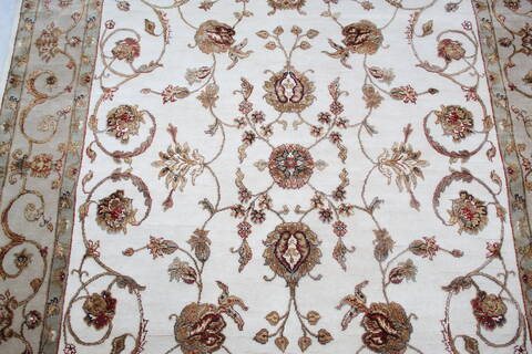 Jaipur White Hand Knotted 61 X 93 Area Rug 905-137491 Image 4