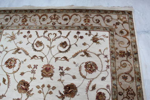 Jaipur White Hand Knotted 61 X 93 Area Rug 905-137491 Image 6