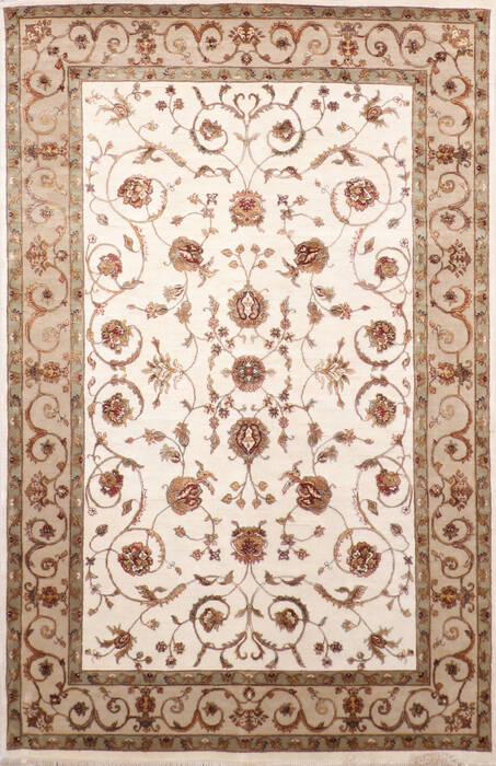 Jaipur White Hand Knotted 61 X 93 Area Rug 905-137491 Image 0