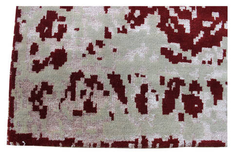 Modern Red Hand Knotted 50 X 80  Area Rug 902-137497 Image 1