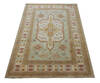 Agra Blue Hand Knotted 56 X 80  Area Rug 902-137498 Thumb 2