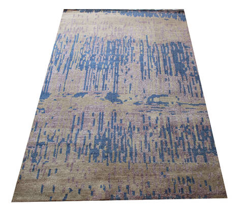 Modern Multicolor Hand Knotted 50 X 80 Area Rug 902-137499 Image 1