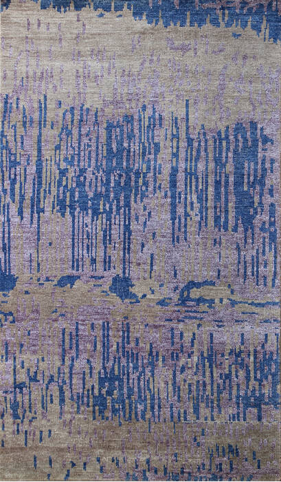 Modern Multicolor Hand Knotted 50 X 80 Area Rug 902-137499 Image 0