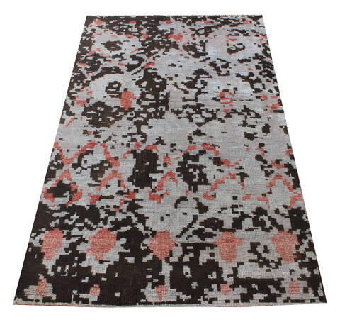 Modern Multicolor Hand Knotted 50 X 80 Area Rug 902-137503 Image 2