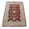 Agra Red Hand Knotted 40 X 60  Area Rug 902-137506 Thumb 1